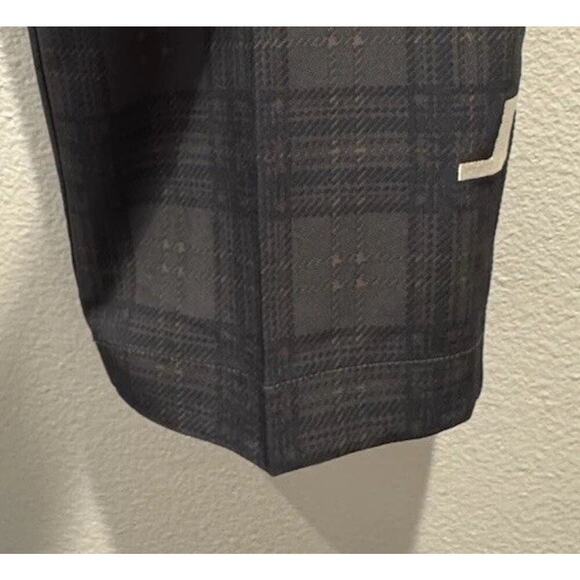 J Lindberg 32 X 30 Plaid Green Tartan Print Slim Fit Performance Golf Pants - Picture 6 of 10